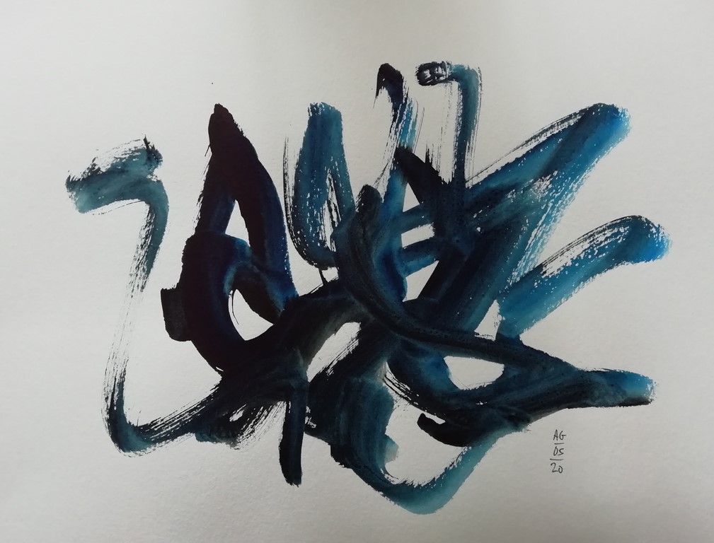 ideo bleu noir
